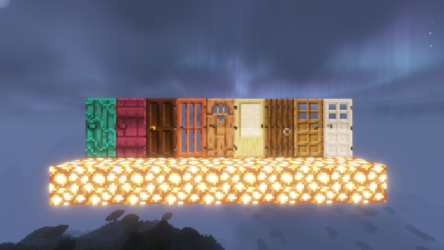 All kinds of doors in Minecraft