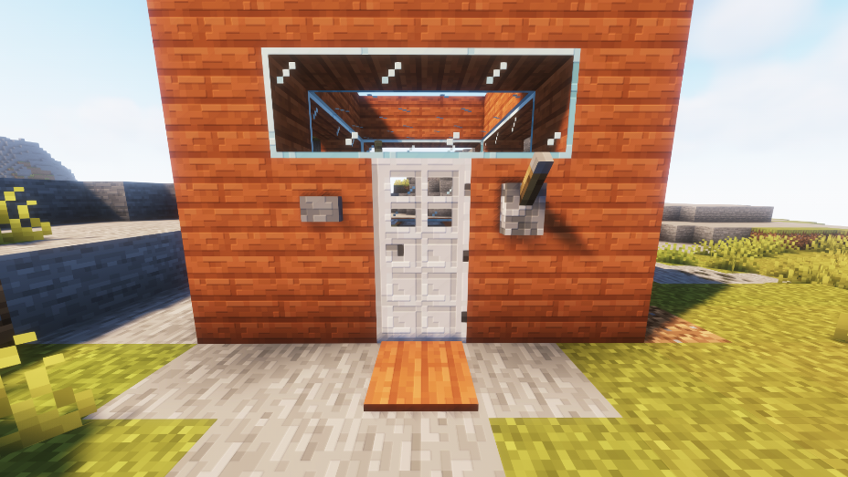 Iron door with controls