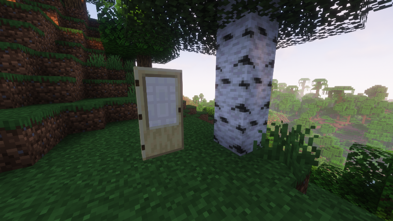 Birch door in Minecraft