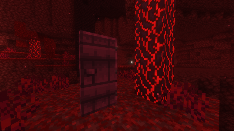 Crimson door in Minecraft