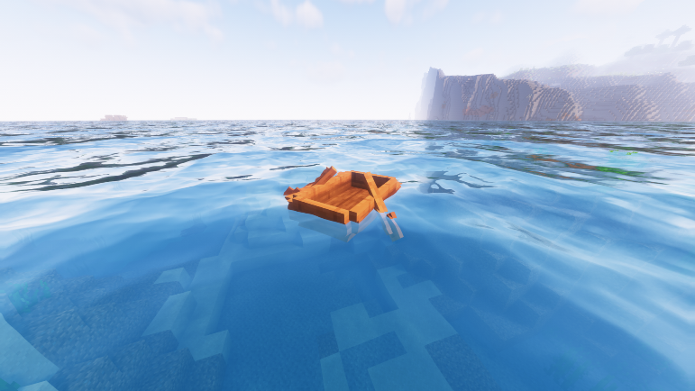 Acacia boat in Minecraft
