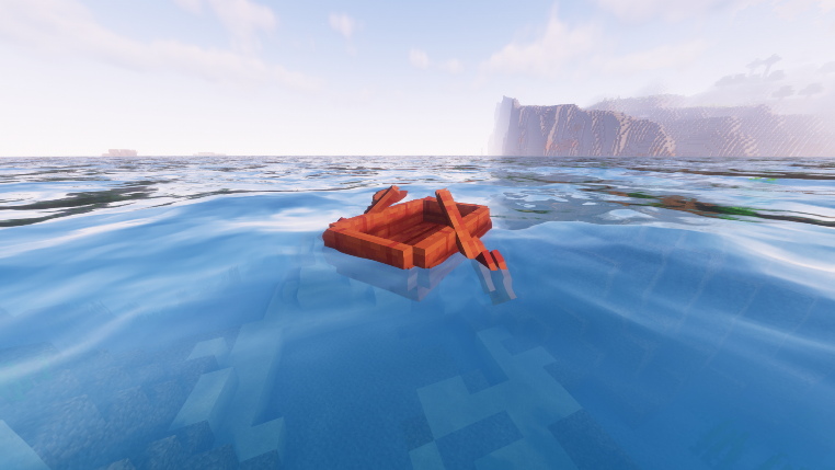 Mangrove boat in Minecraft