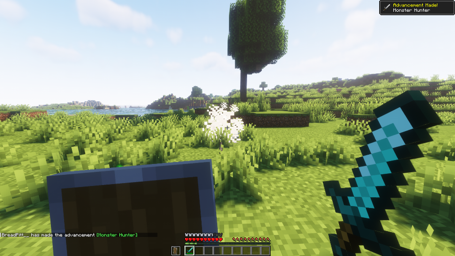 Getting gunpowder by killing a creeper
