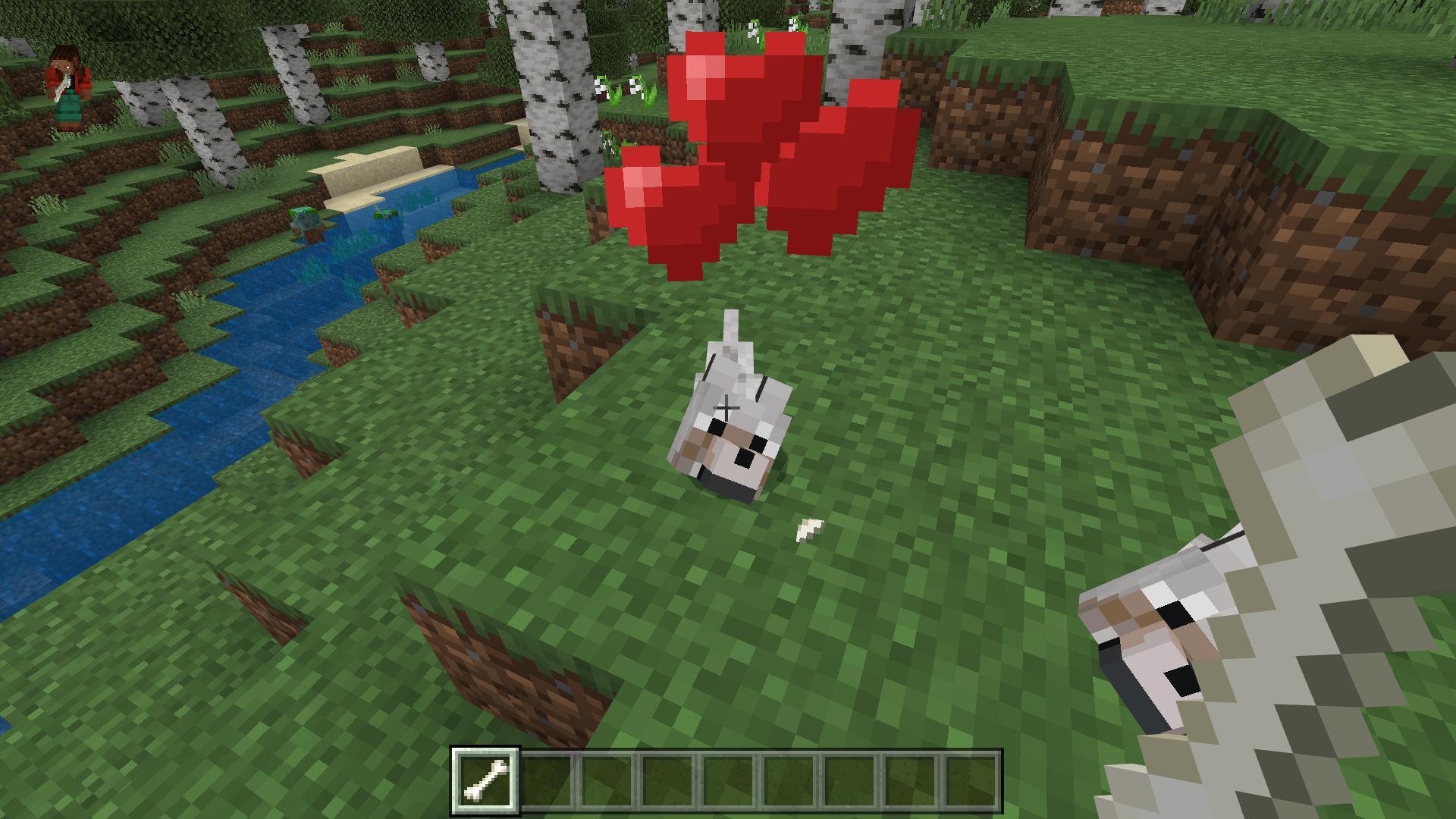 Figure 1 Tame a Wolf in Minecraft