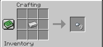 Creating iron nuggets in Minecraft