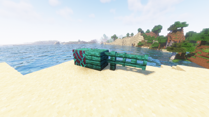 Warped fence in Minecraft