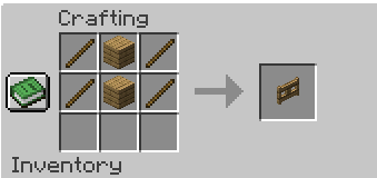 Oak fence gate in Minecraft