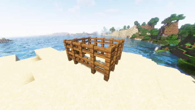 Increase the layers of the fence in Minecraft