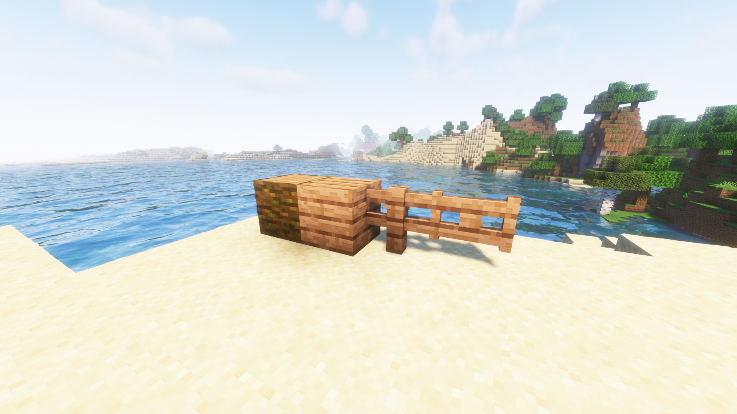 Jungle fence in Minecraft