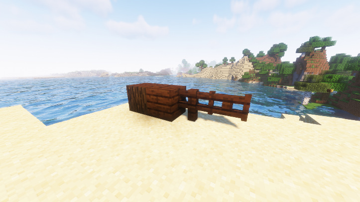 Dark oak fence in Minecraft