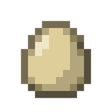 An egg in Minecraft