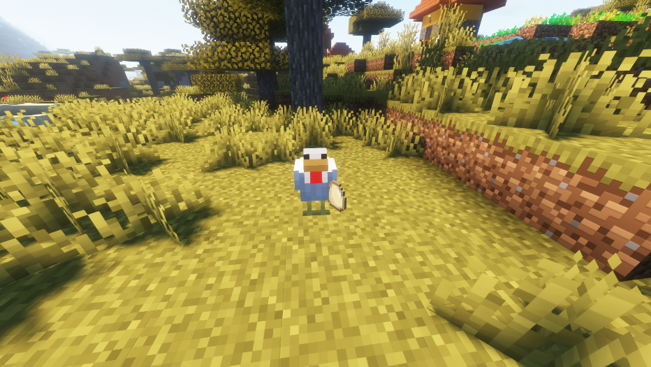 Chicken and egg in Minecraft