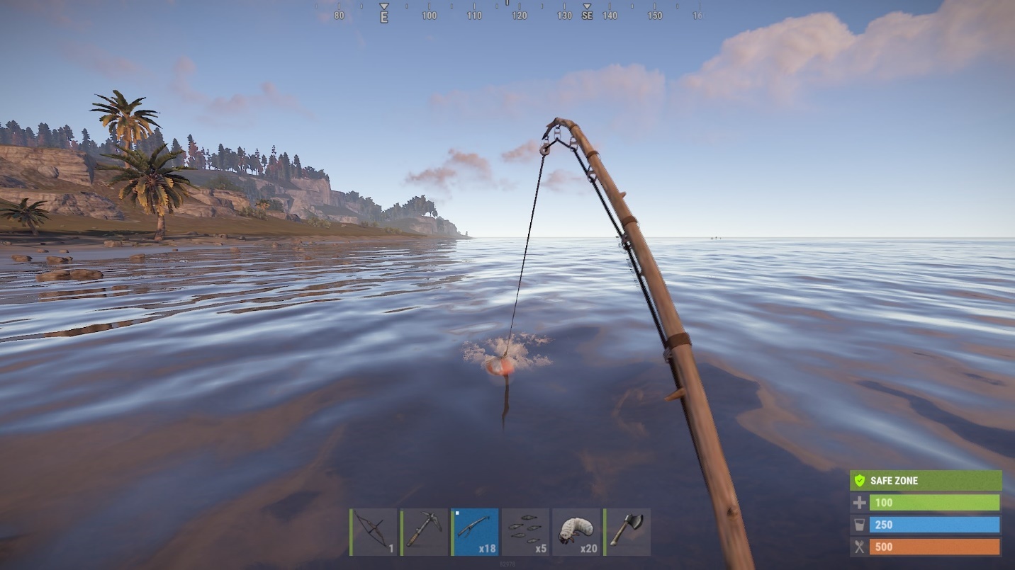 Be careful not to pull the fishing line too hard