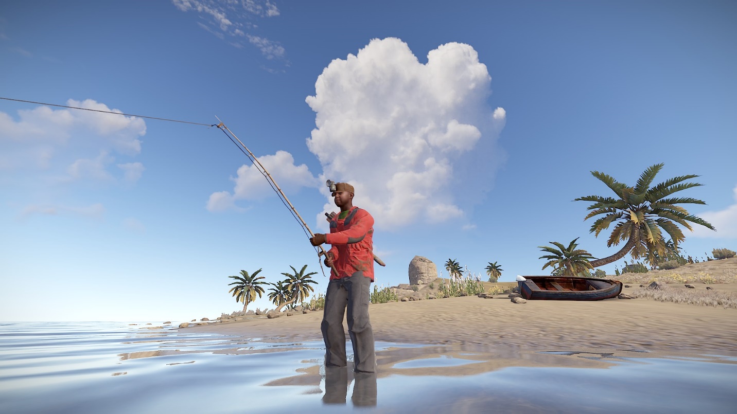 Fishing is a relaxing way to get Food or other interesting things