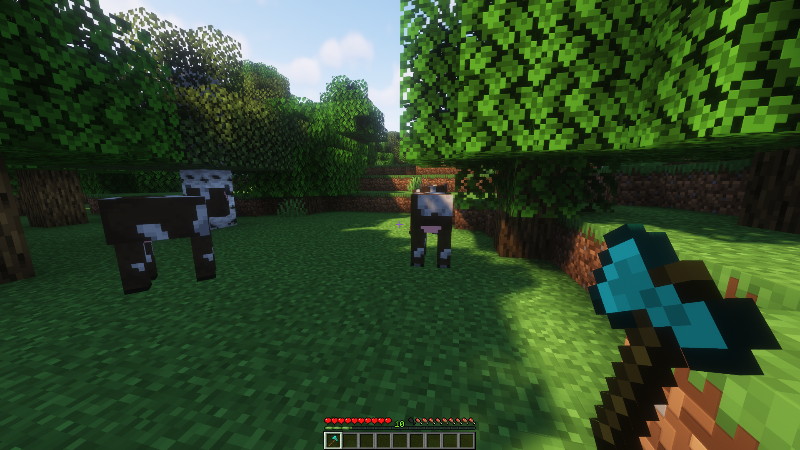 Finding Cows in Minecraft