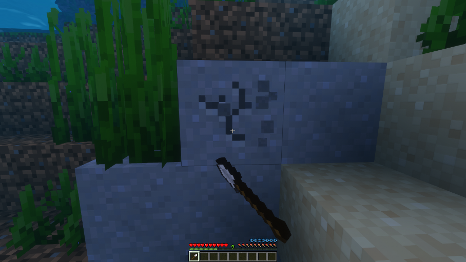 Clay mining in Minecraft