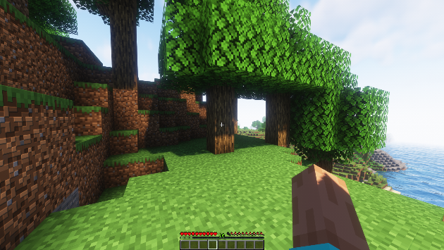A tree in Minecraft