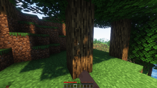 Wood extraction in Minecraft