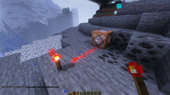 Using the command block