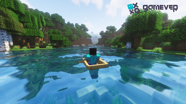 Finding the village by boat