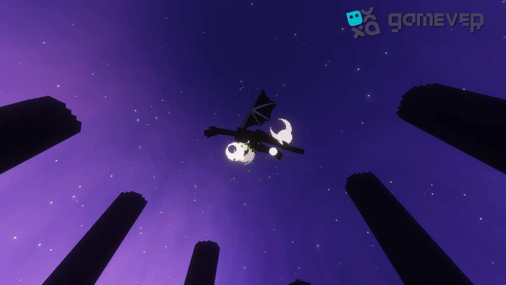 Defeated ender dragon&nbsp;