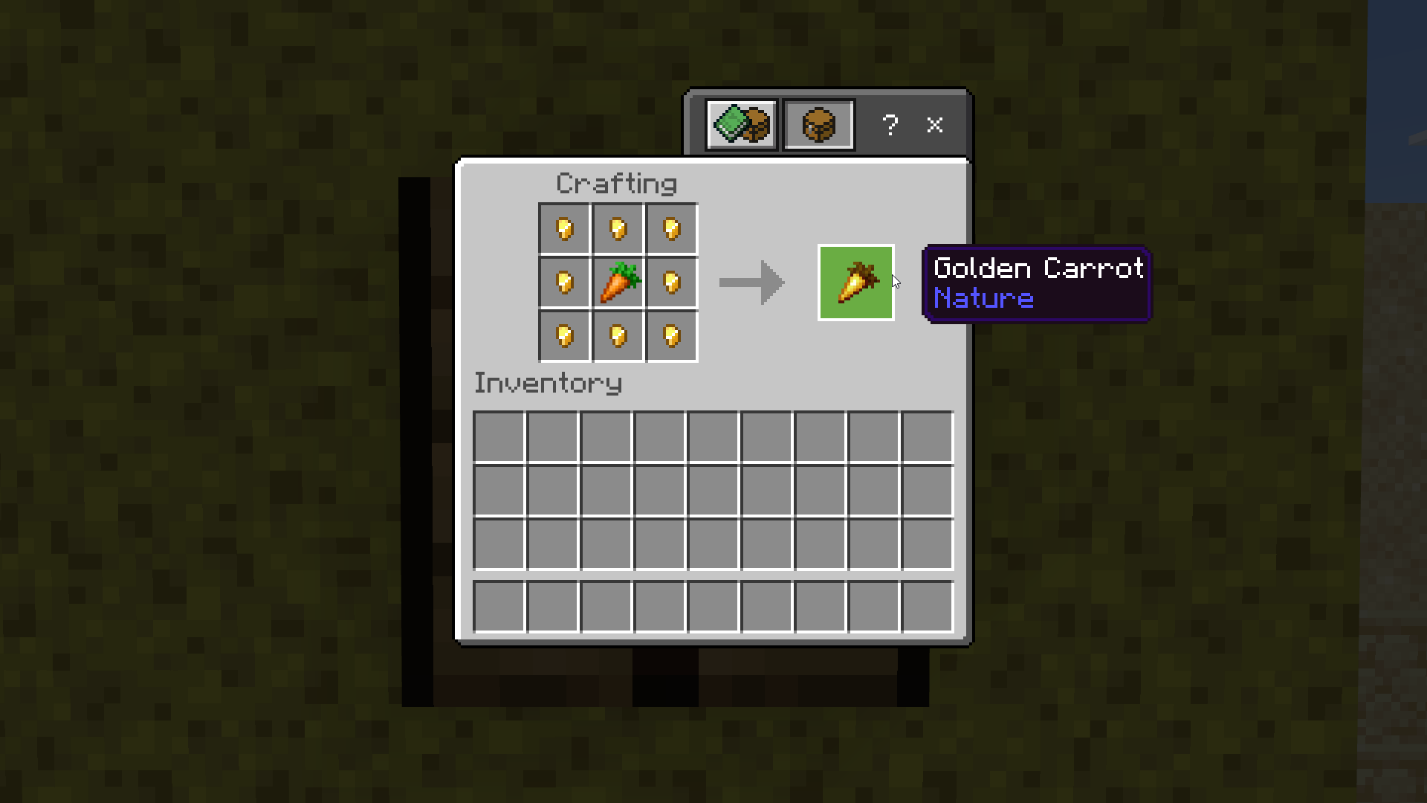 Figure 4 Crafting Golden Carrots