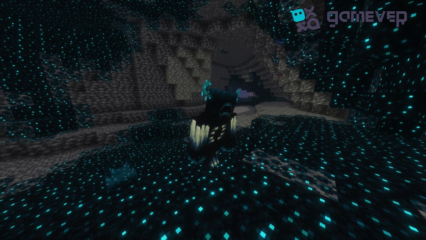 A warden in Deep Dark biome