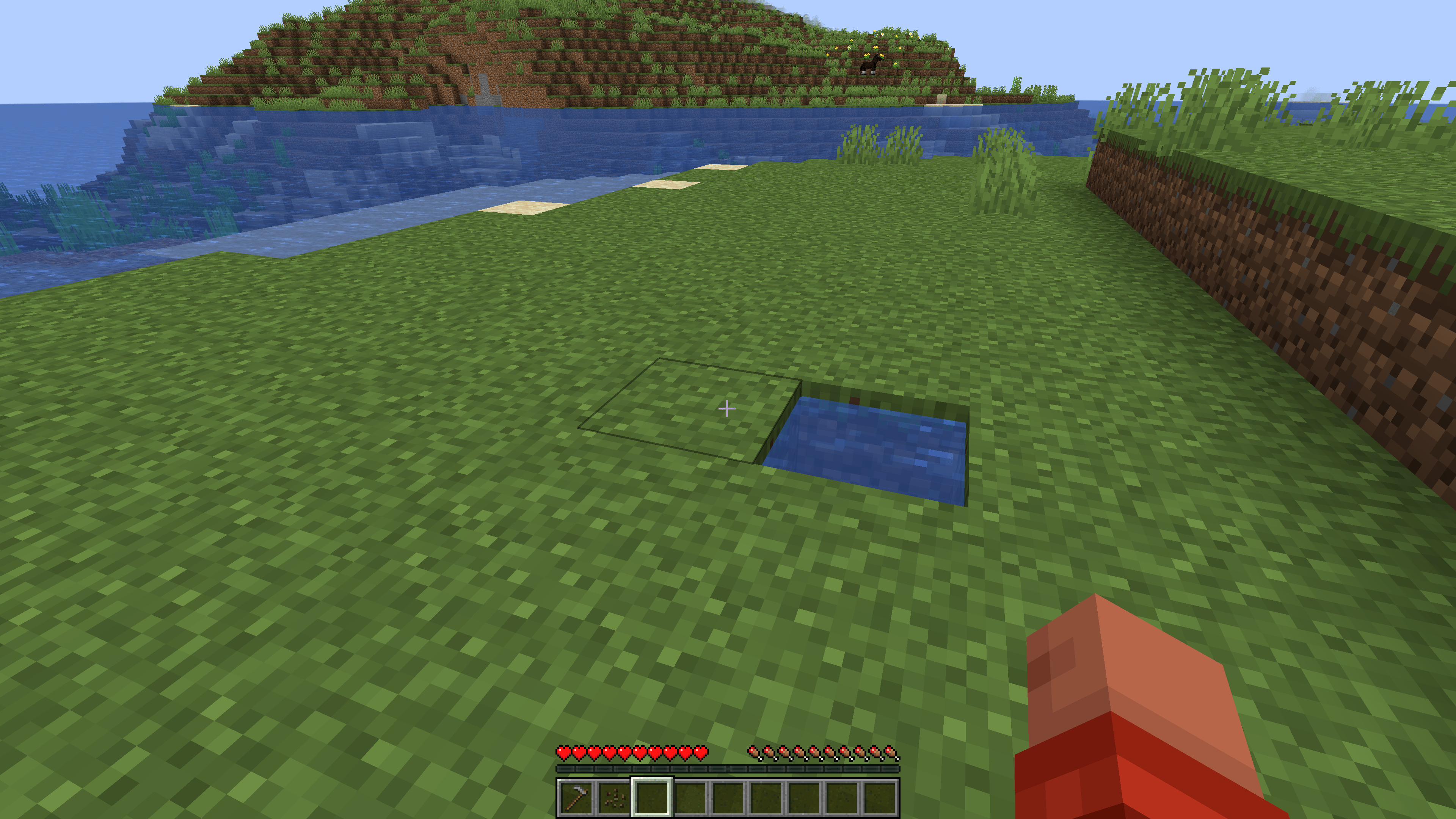 Flat place with water