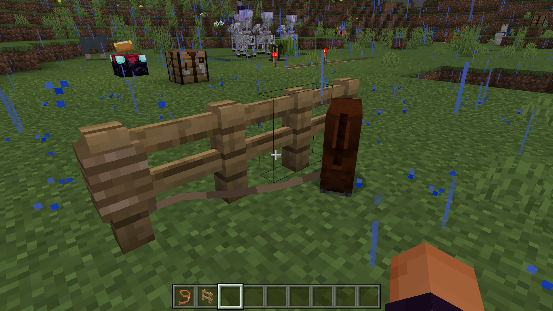 Figure 6 Tying a Horse to a Fence