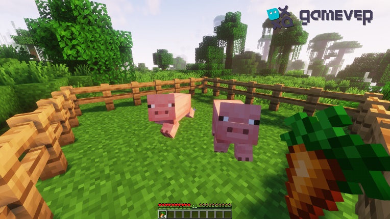 The pigs are in the pen