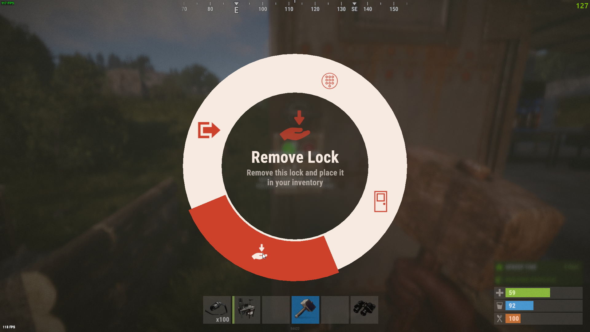 You will need to first remove any locks that have been installed on the door