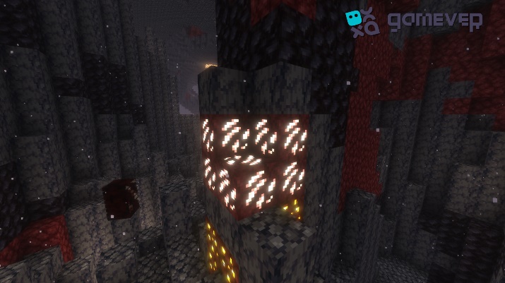 Quartz ore in the Nether