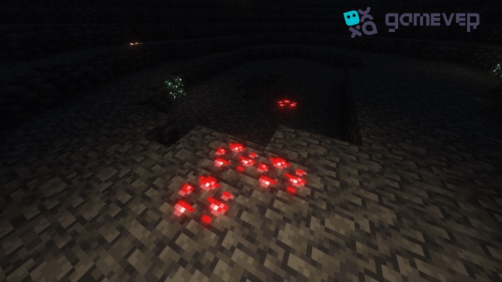 Redstone ore in caves