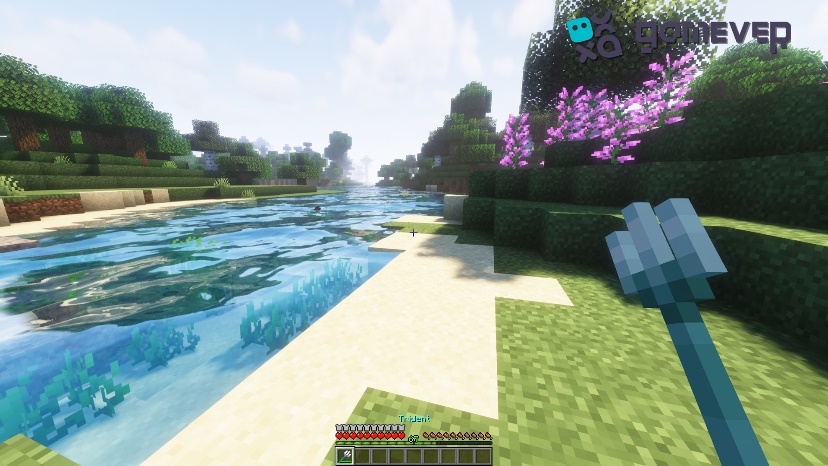 Example of using the trident with the loyalty enchantment
