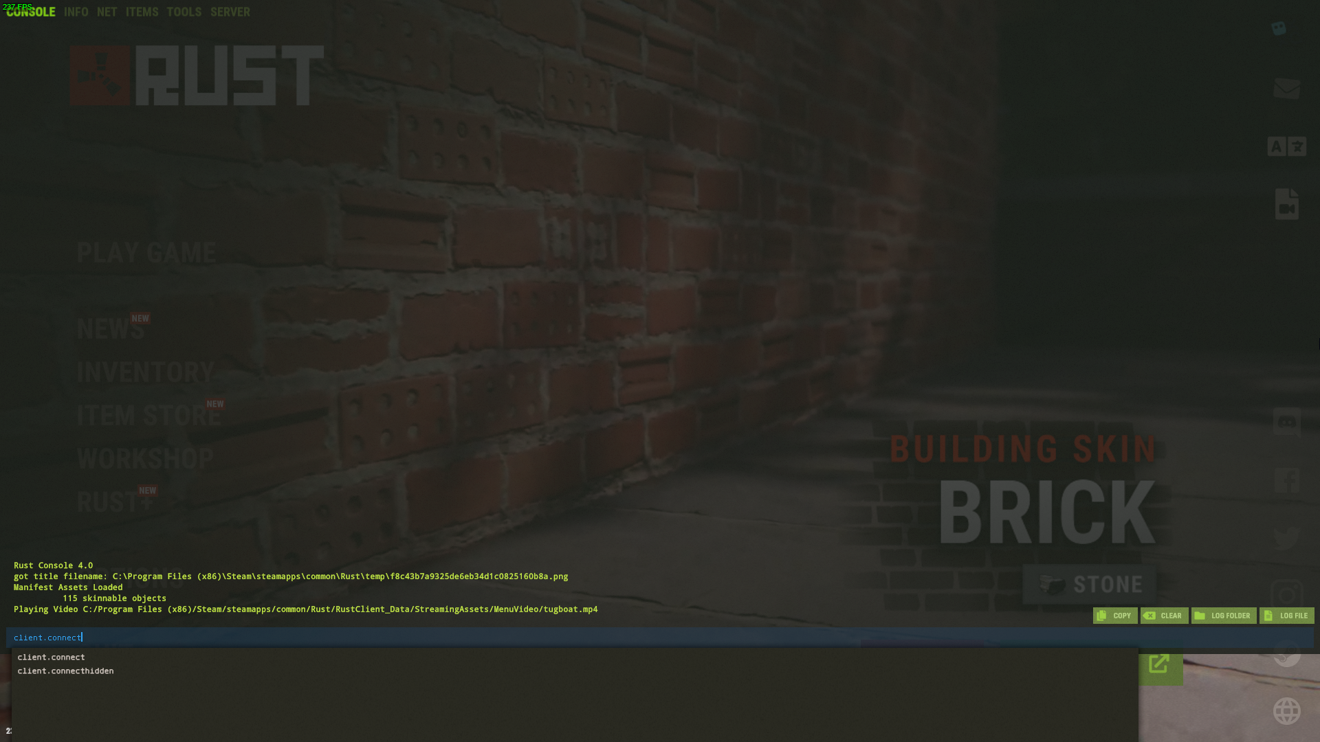 Connecting the server.