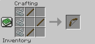 Proces tworzenia łuku w Minecrafcie