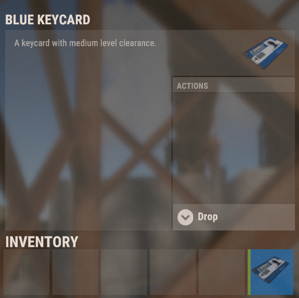 Dostęp na średnim poziomie Blue Keycard