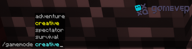 Enter a command to change the game mode