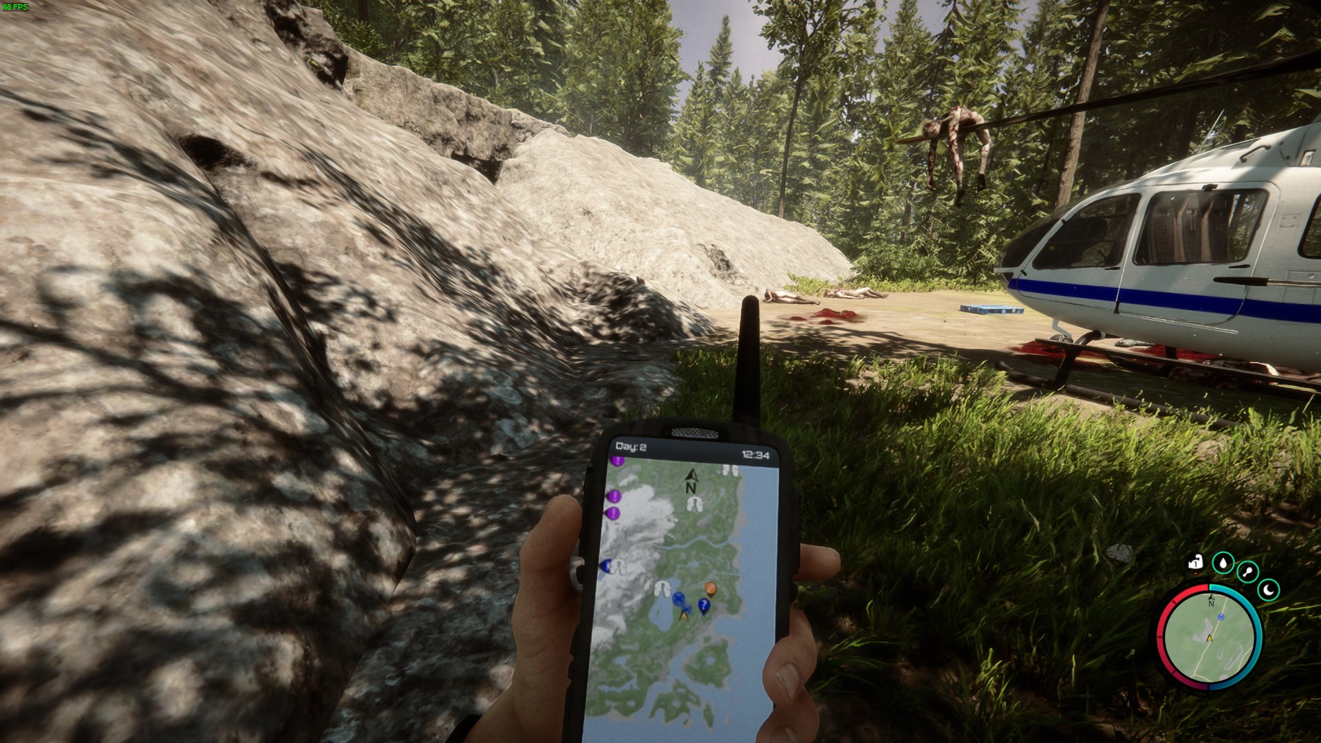 Navigate rugged terrain to reach the bunker.