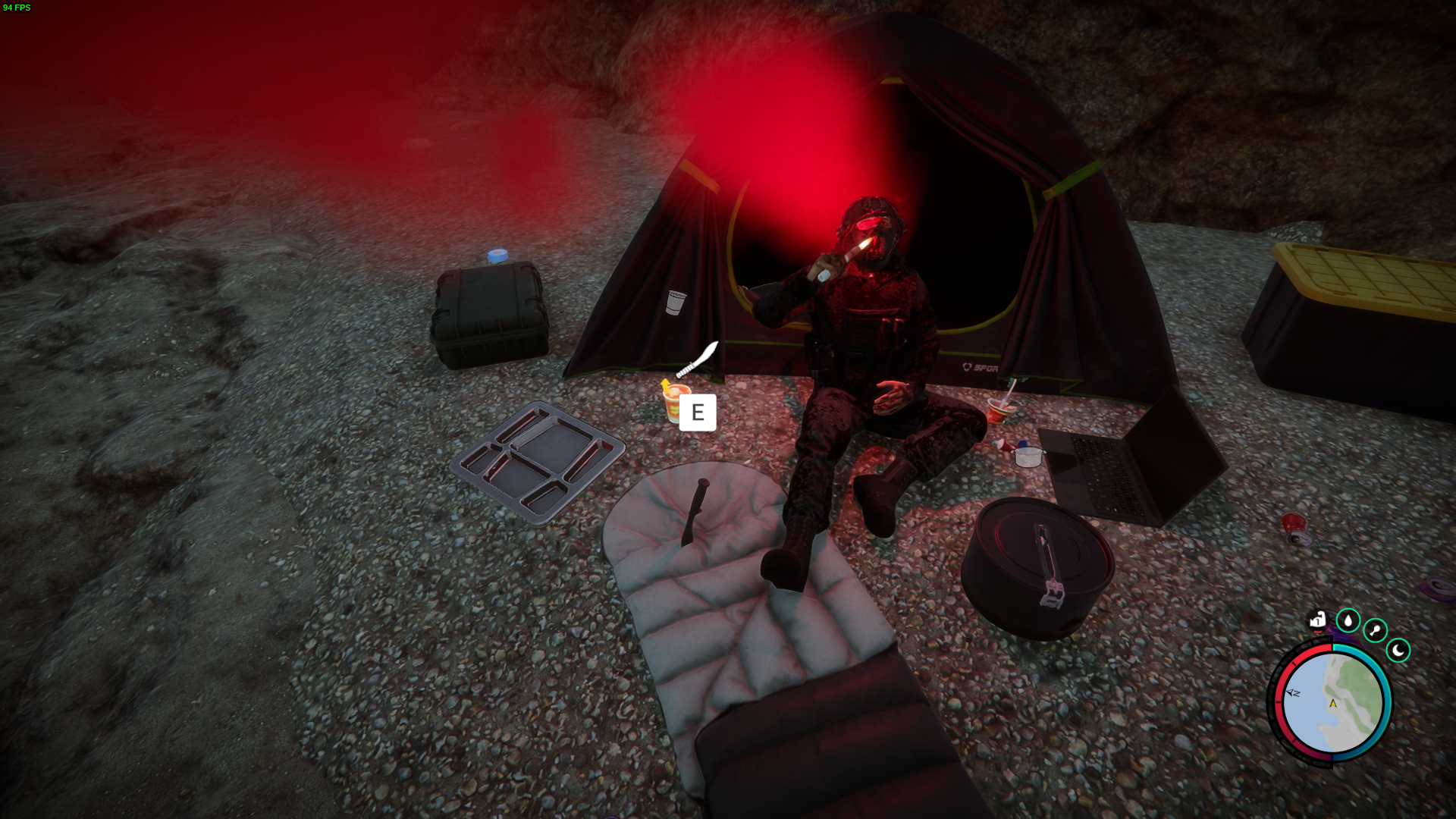 Equip the Machete and other valuable items.