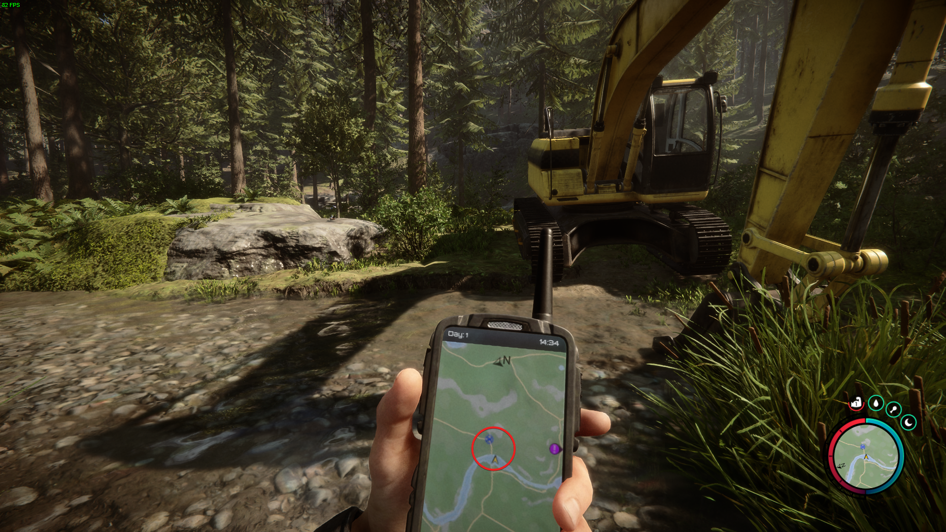 Use the GPS to find the bunker.