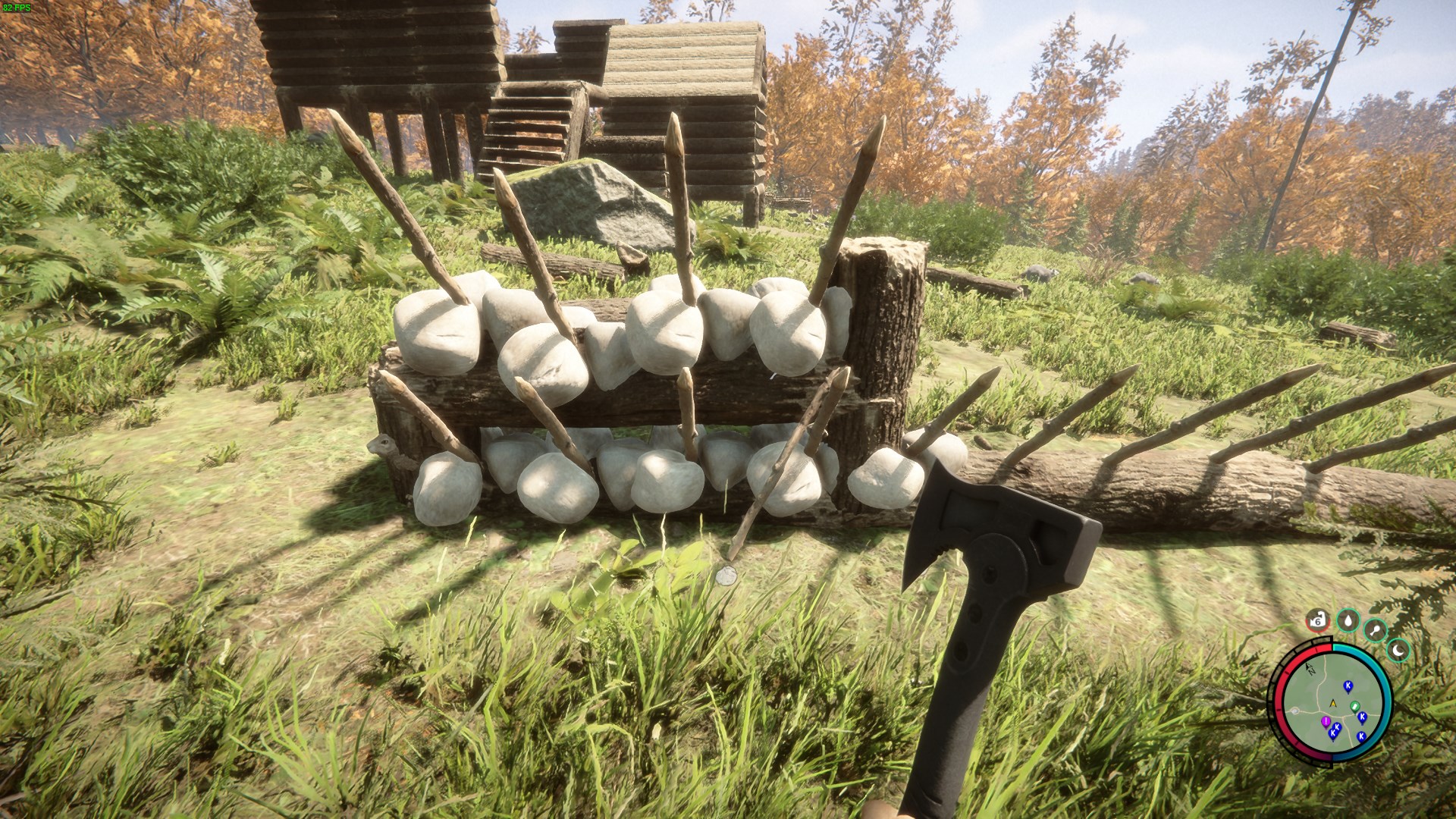 Build traps and walls around your base.