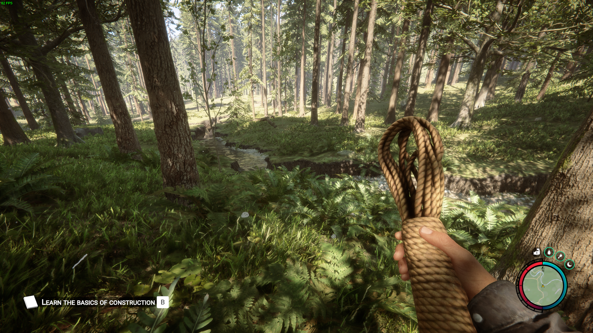 Discover hidden treasures as you search abandoned campsites for valuable rope.
