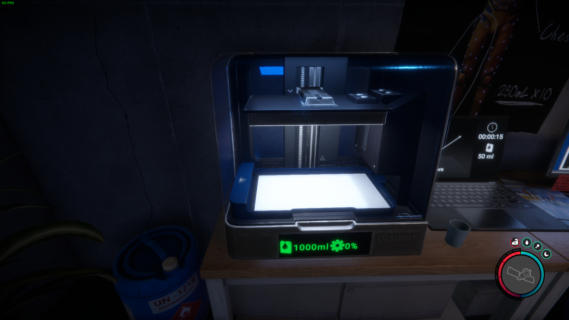 Gather Printer Resin from supply crates and bunkers across the island to fuel your Sled construction.