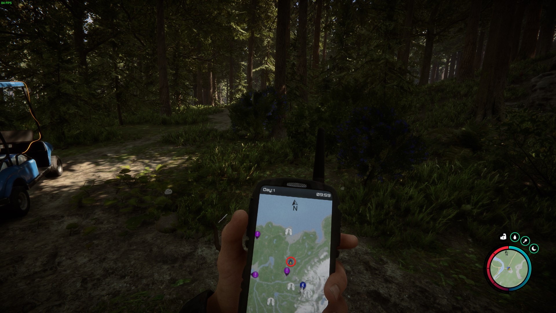 Head north to find the Maintenance Keycard.