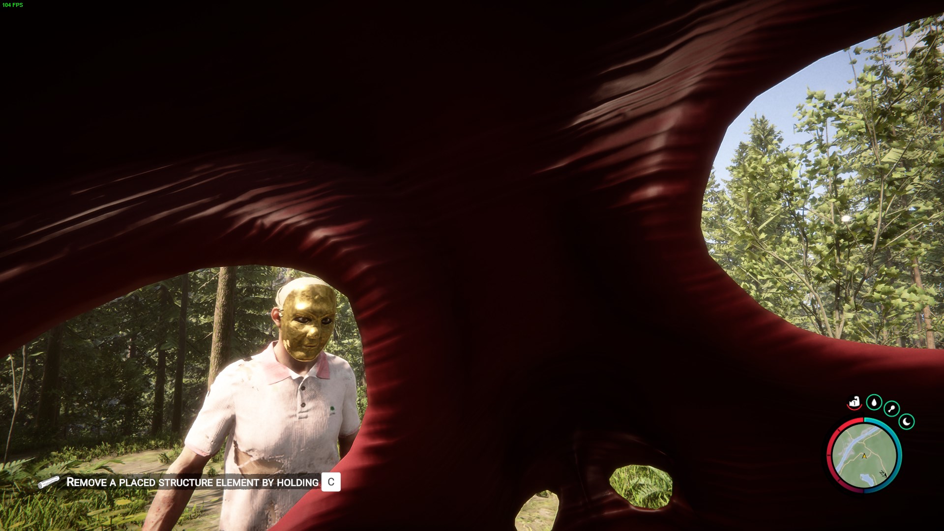 Use masks for covert operations in cannibal territory.