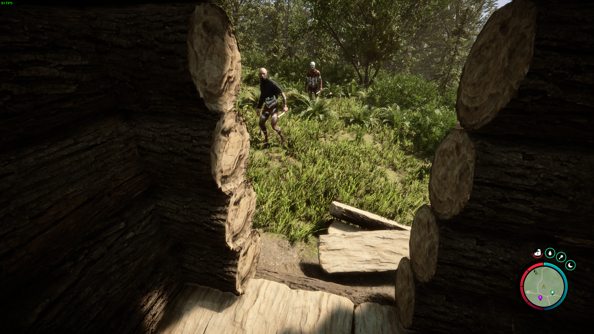Crafting a base or shelter lets you take cover from the wild's potential hazards.