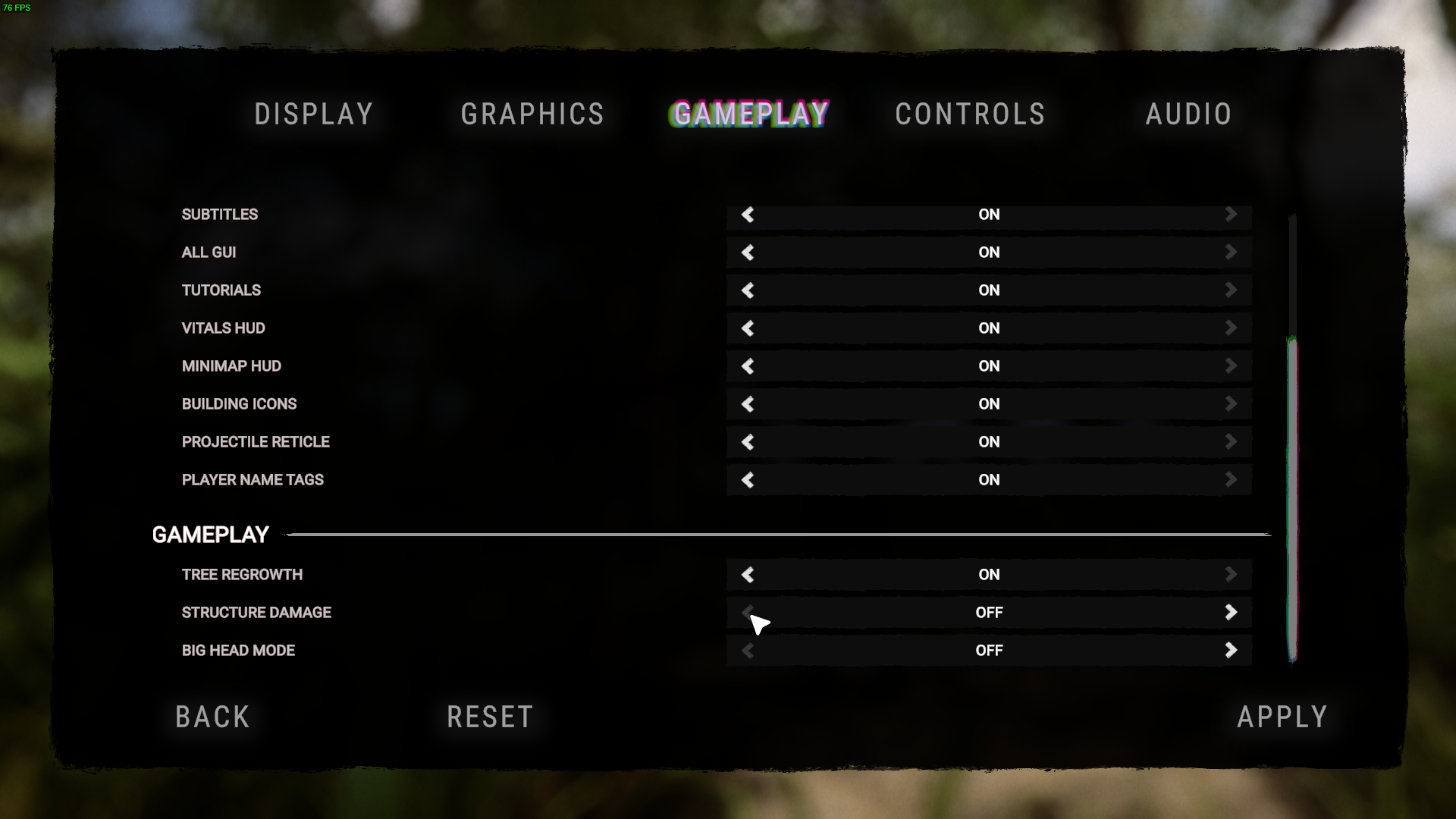 Gameplay options allows to disable structure damage.