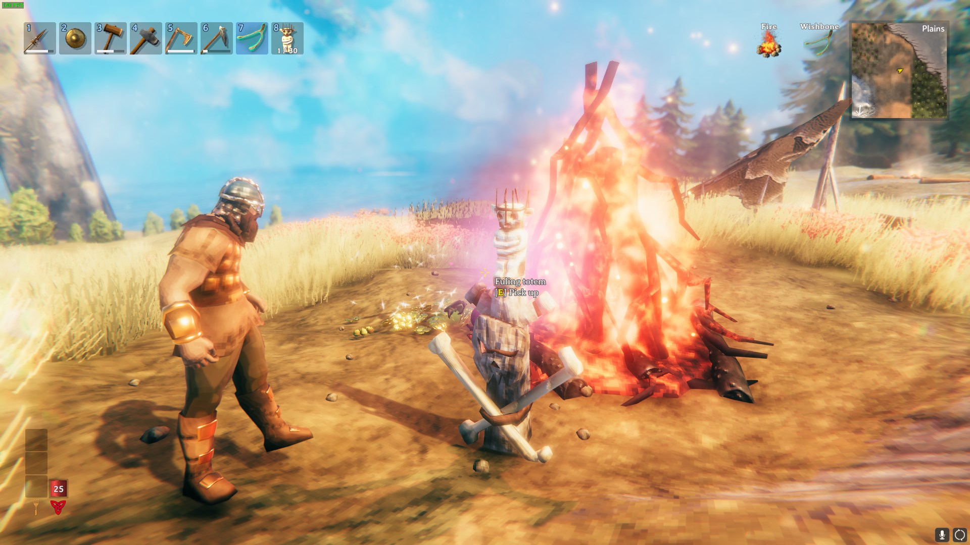 Fuling totem in the camp.
