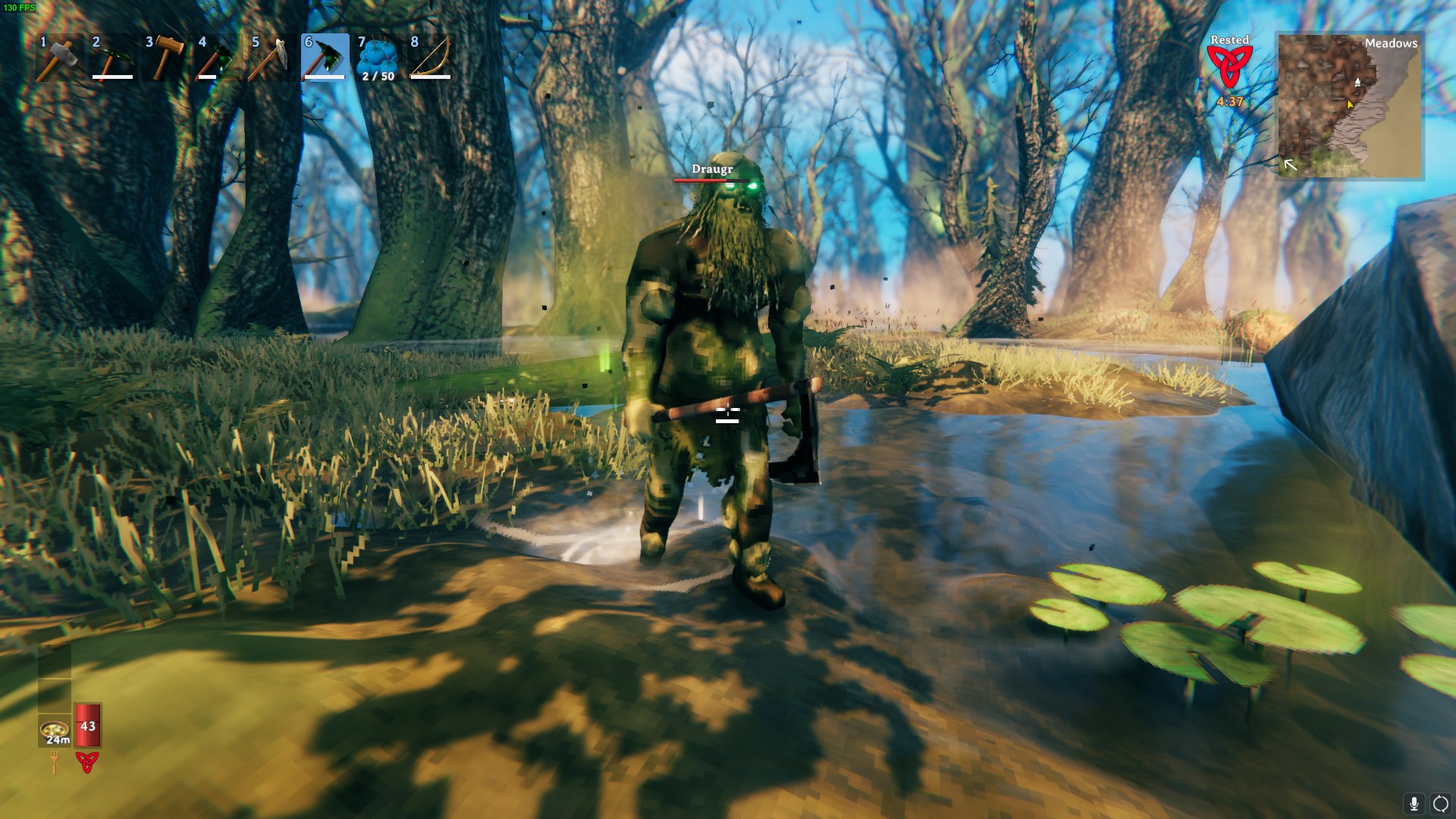 You can find Draugrs in the Swamp biome.